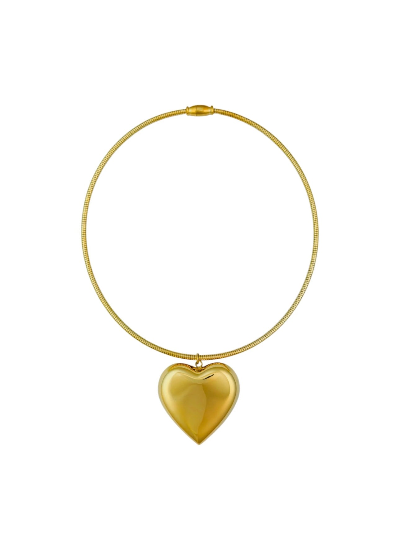 Golden hearts necklace