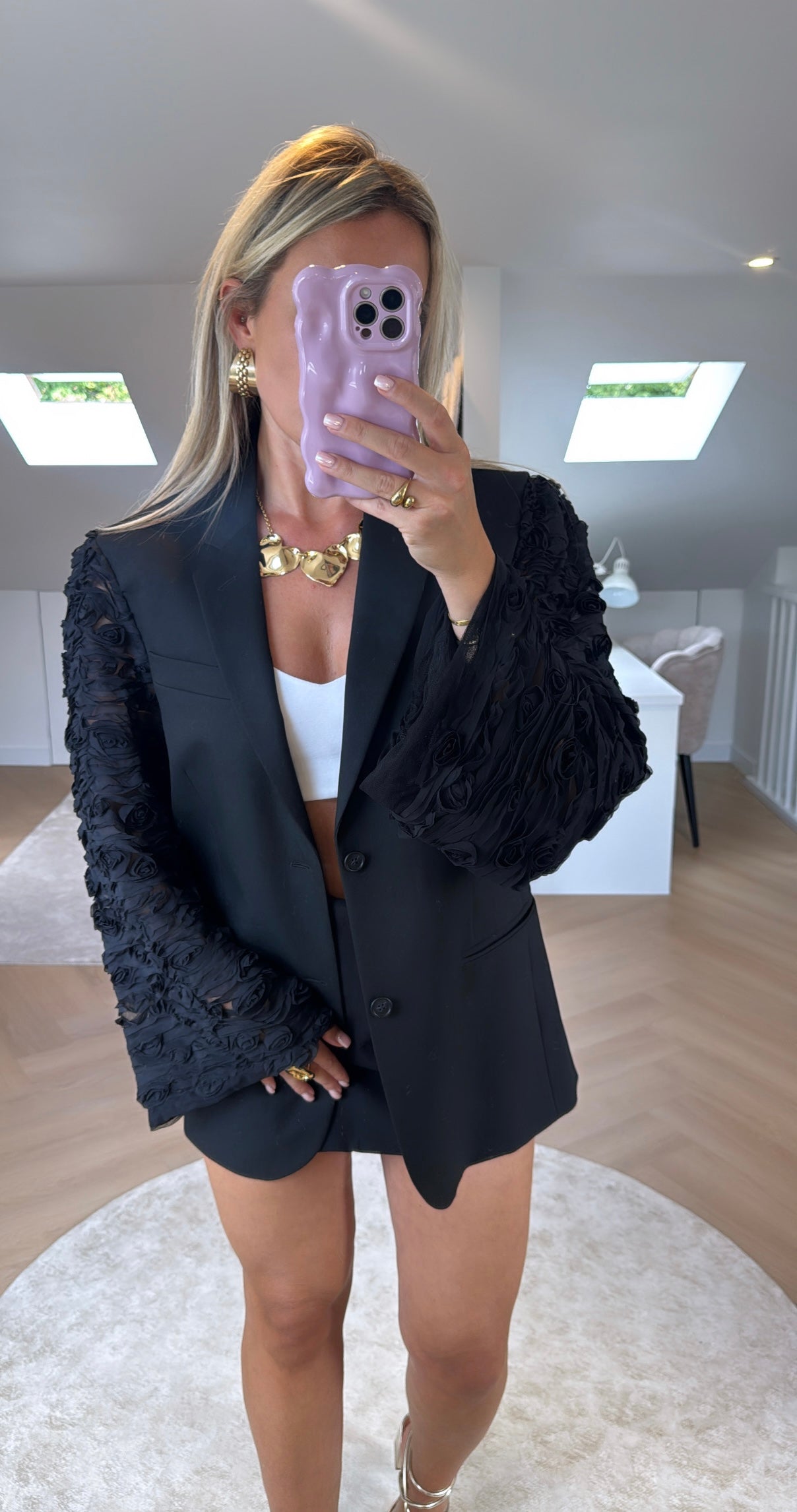 Black rose blazer