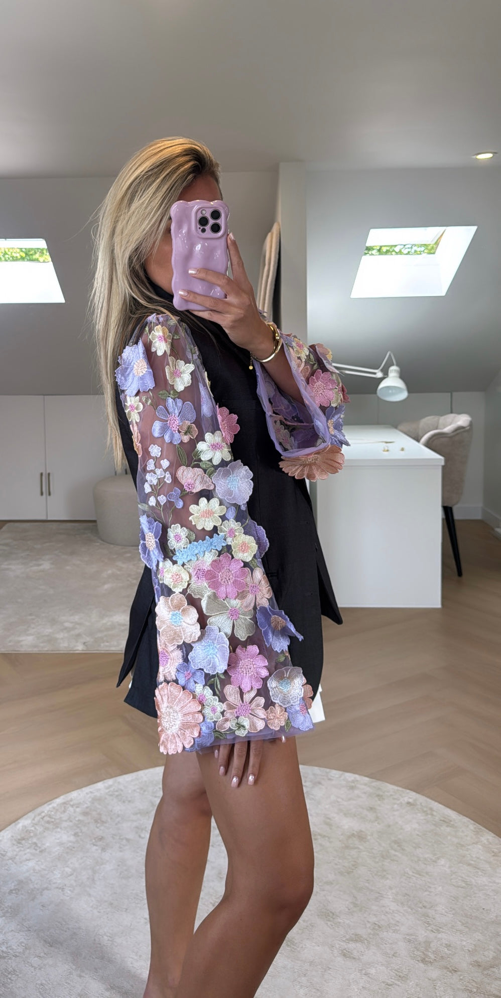 Ligt flower blazer