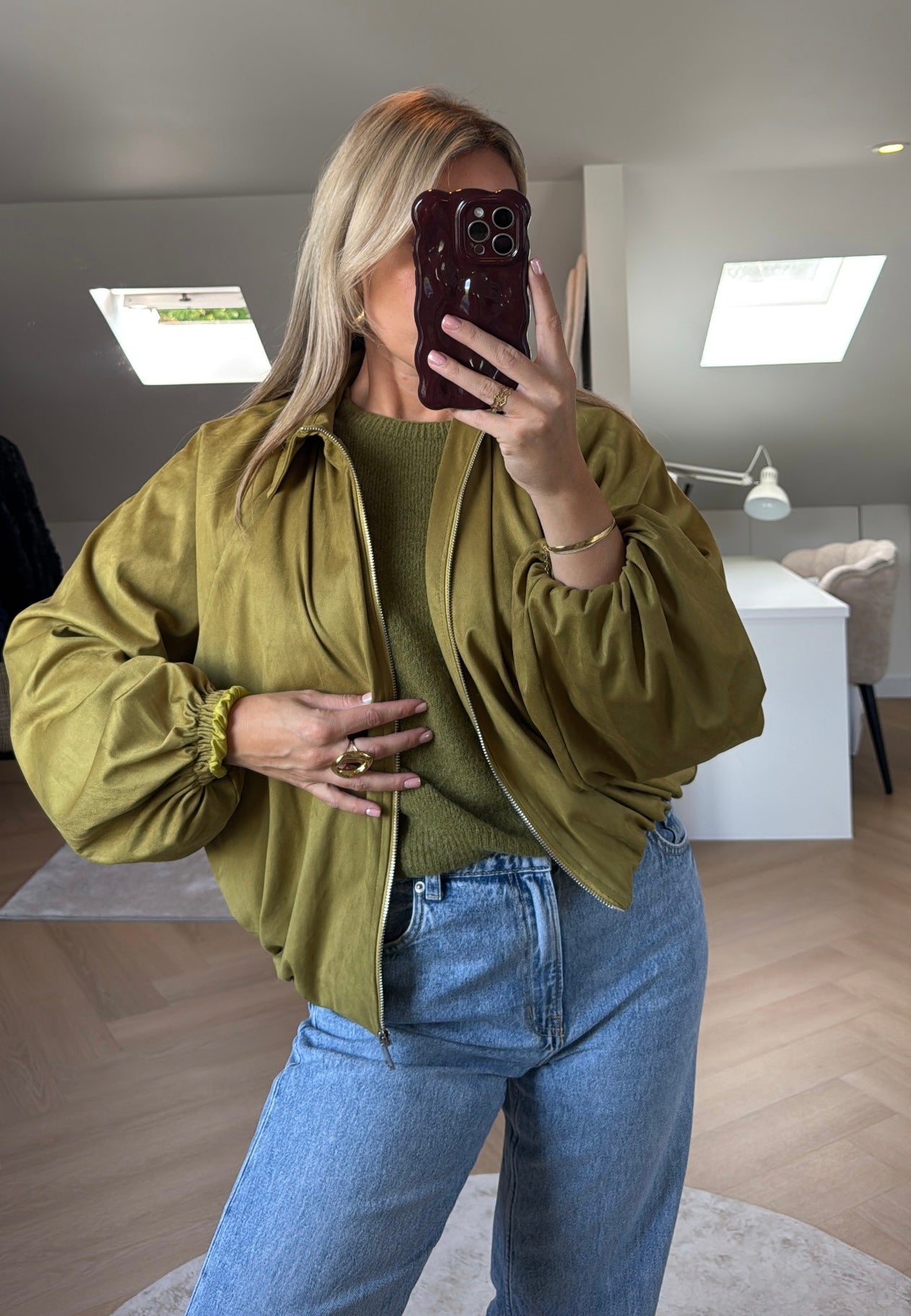 Oversized bomber - Lime