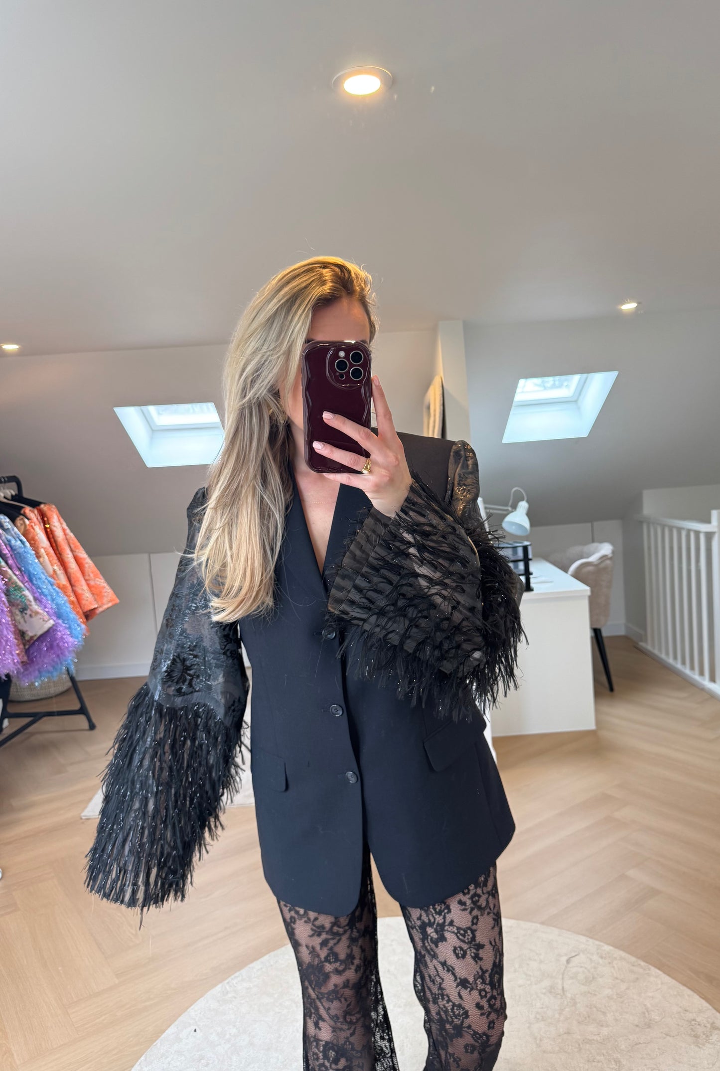 Black pino blazer