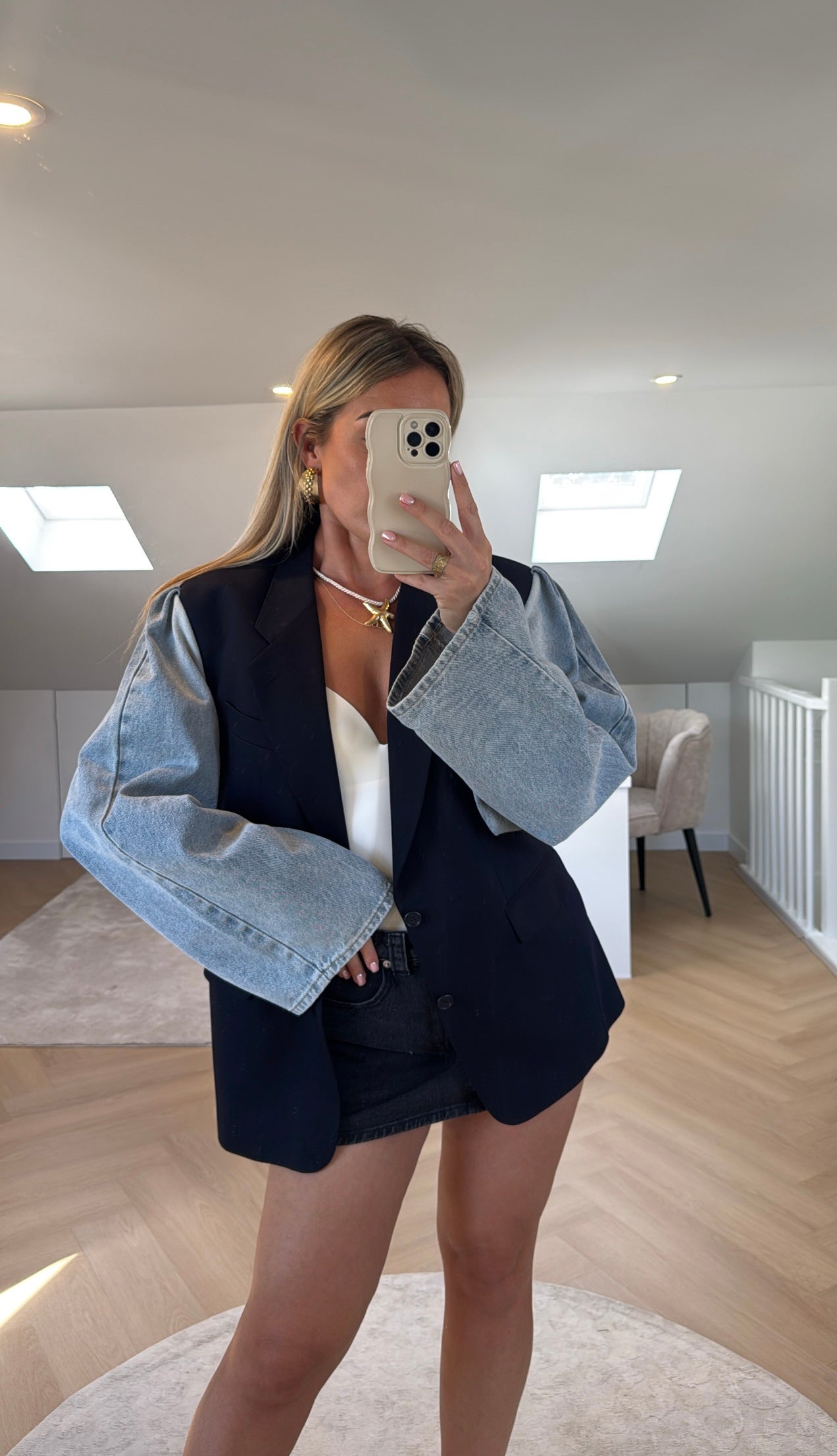 Denim blazer - Madu