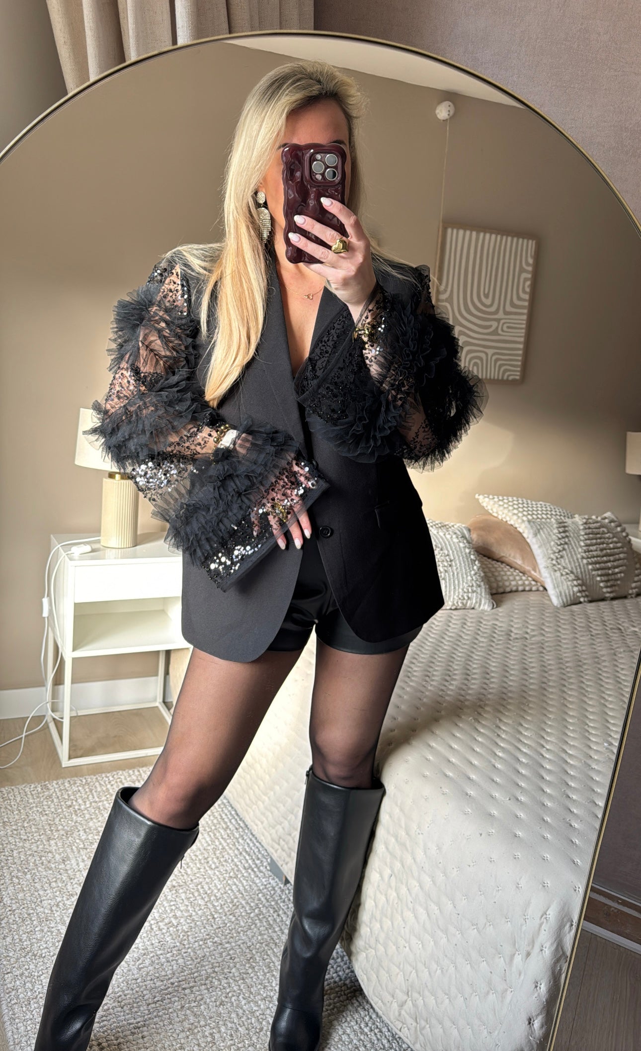Black sparkle blazer