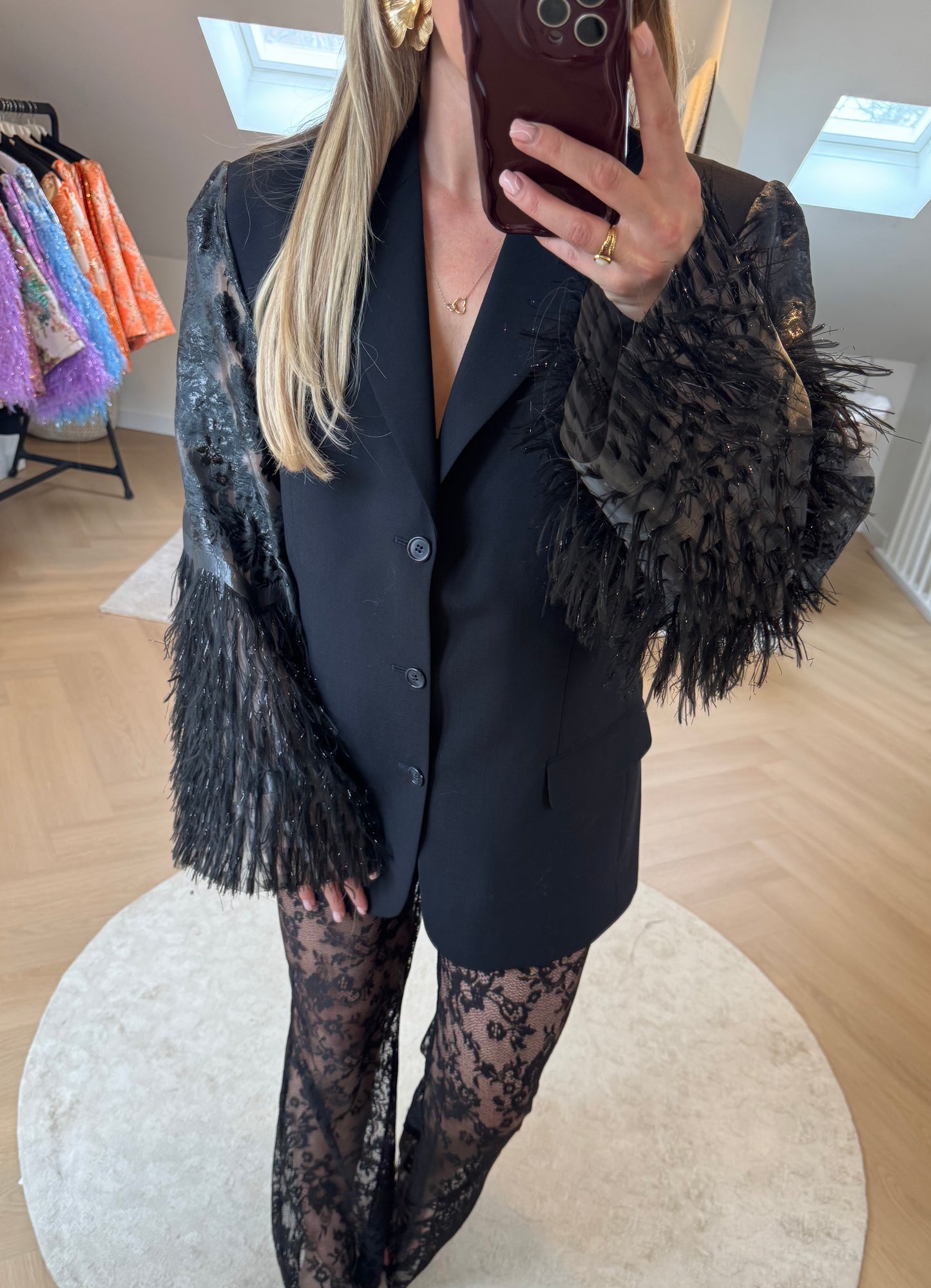 Black pino blazer