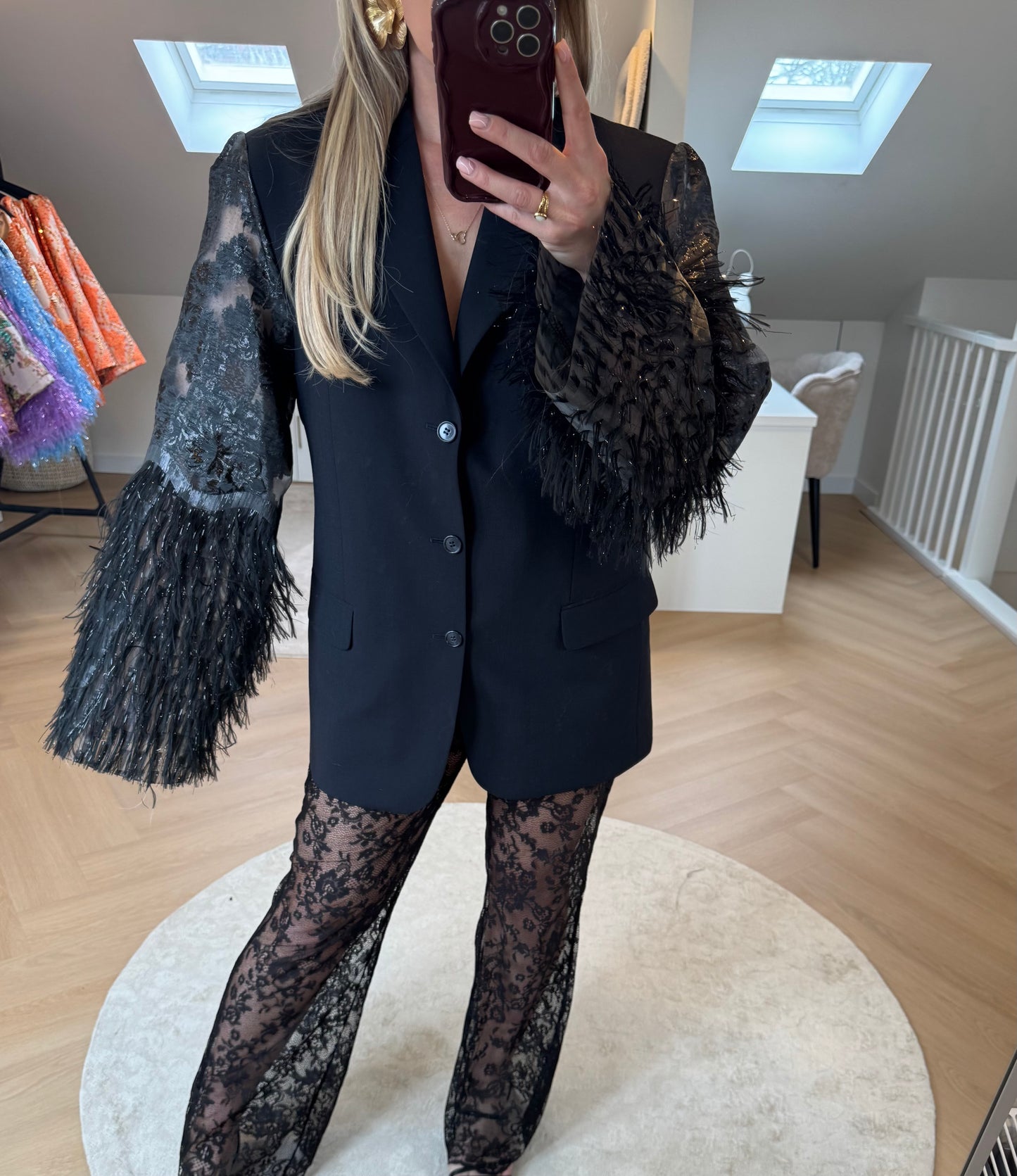 Black pino blazer