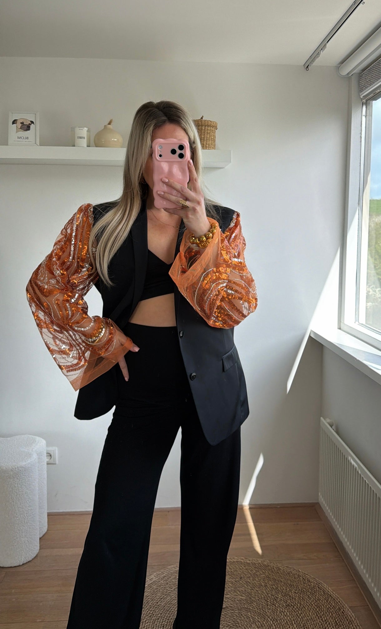 Queen sparkle blazer - maat L