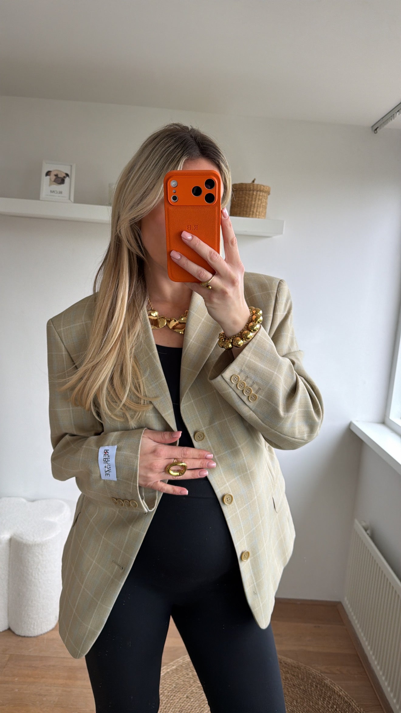 Taille blazer beige