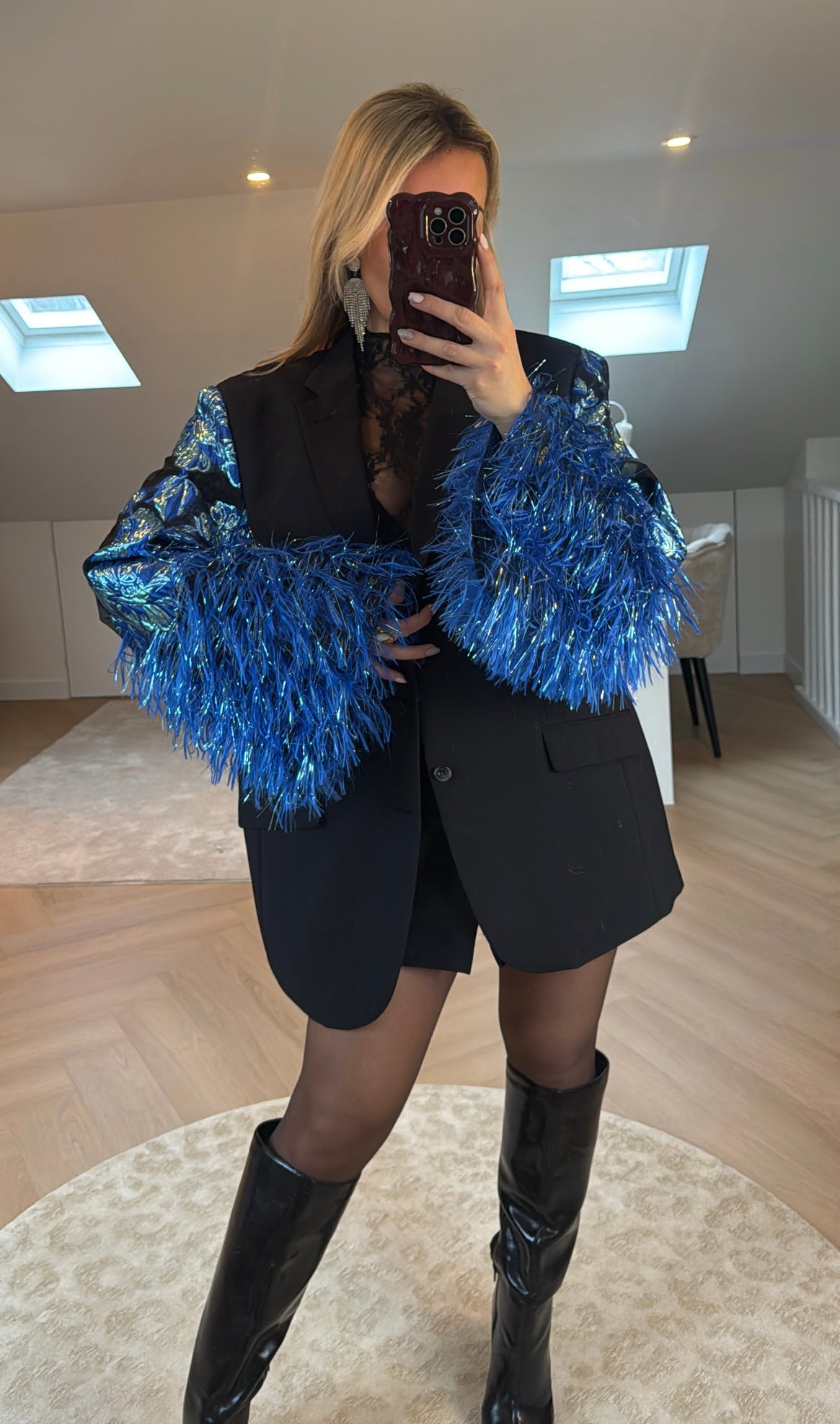 Blue pino blazer