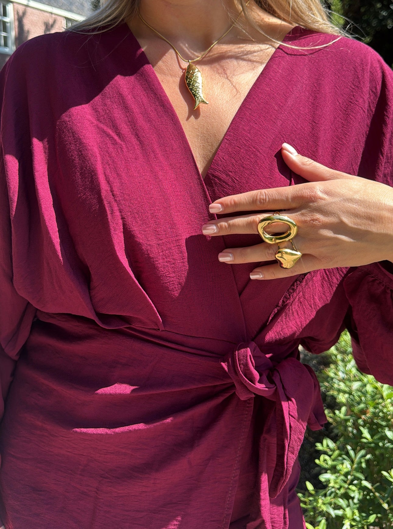 Golden donut ring