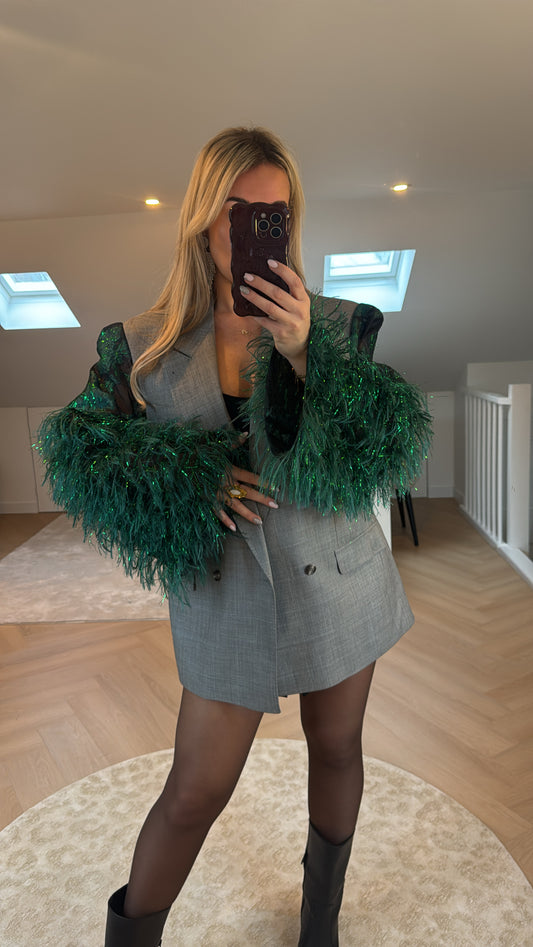 Green pino blazer - Grey