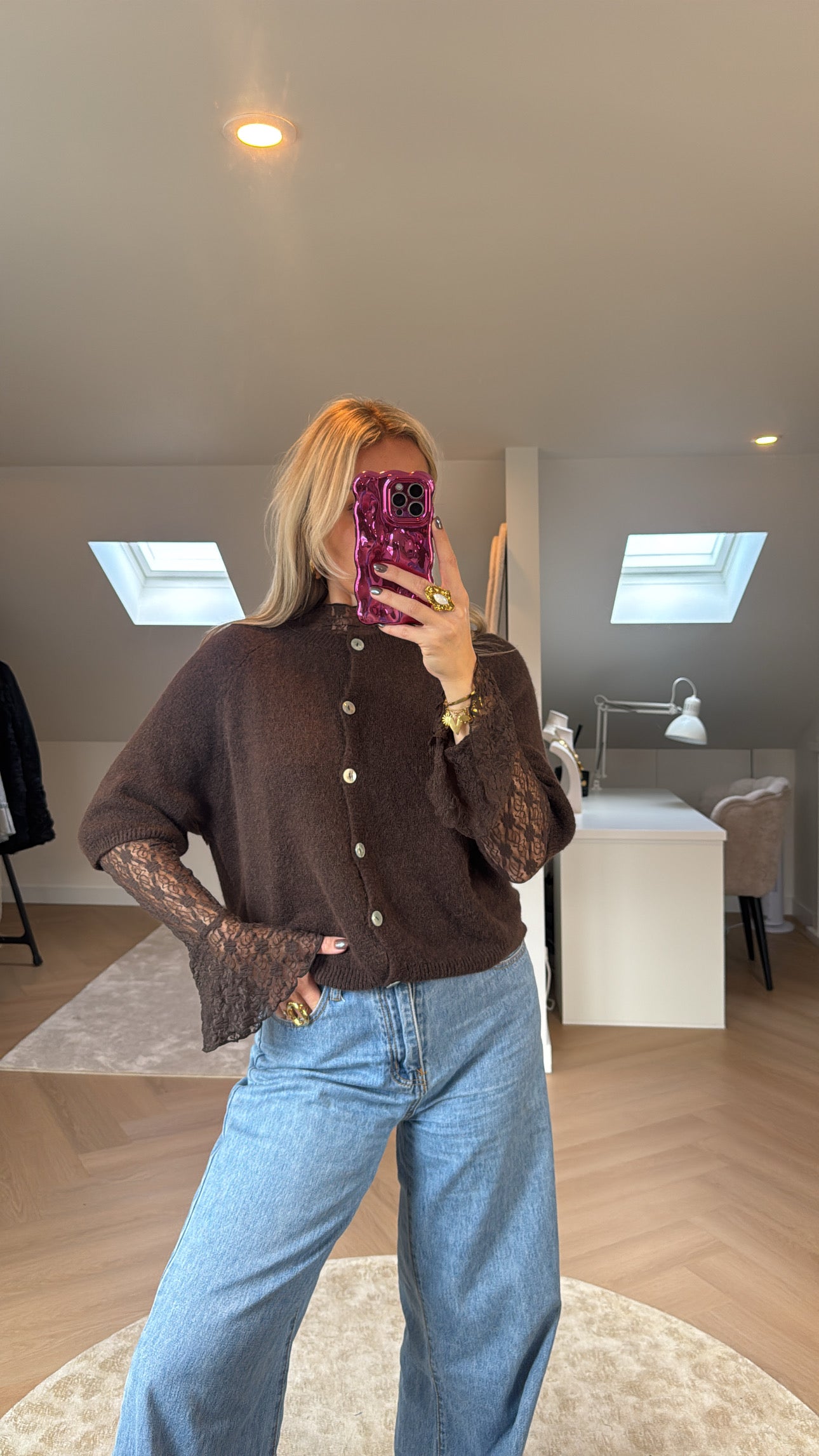 Bruin vestje - Ambika