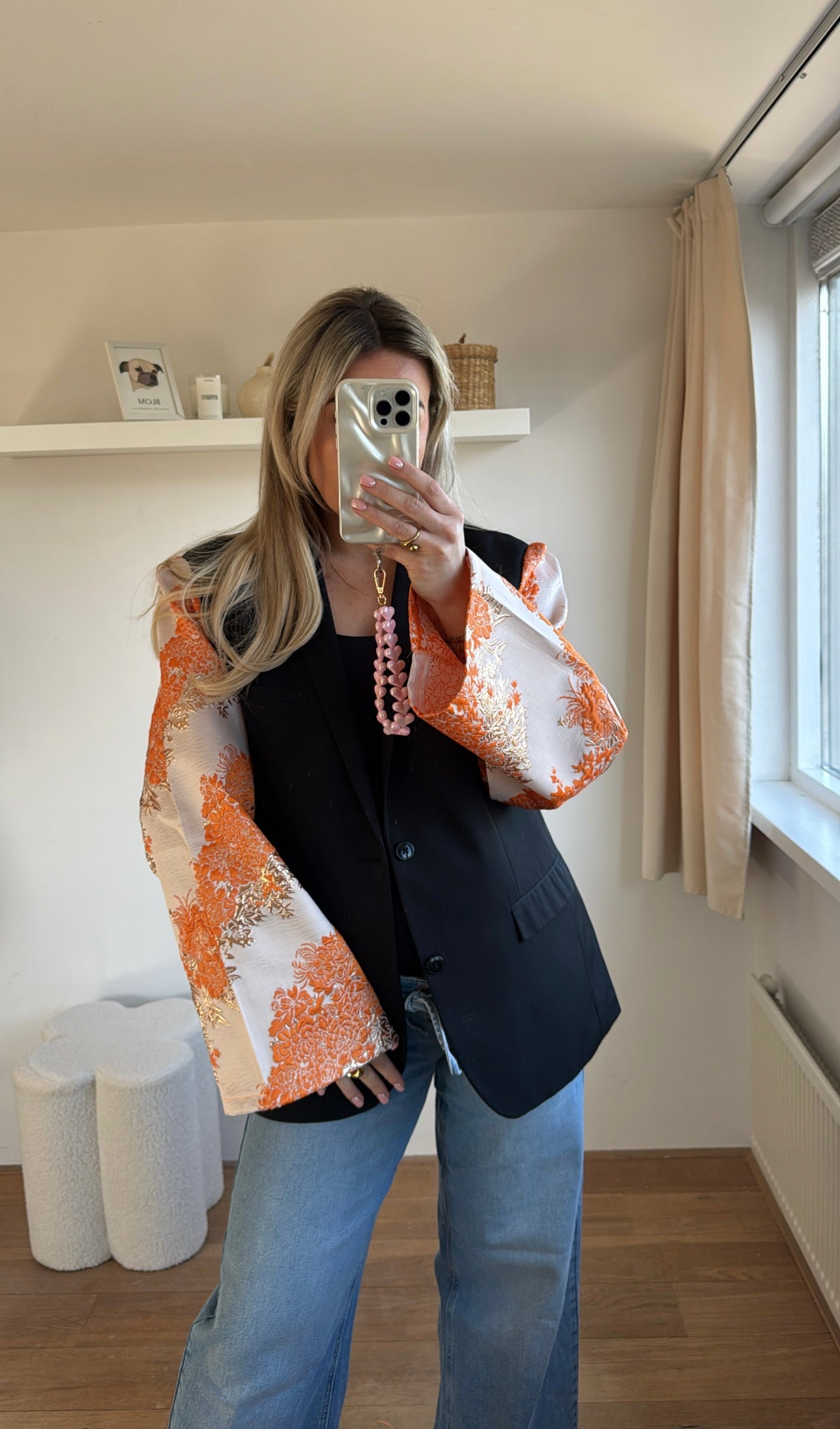 Orange queen blazer