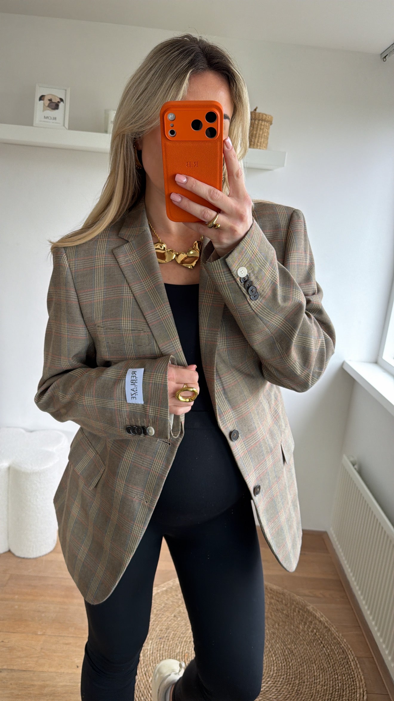 Taille blazer checkred