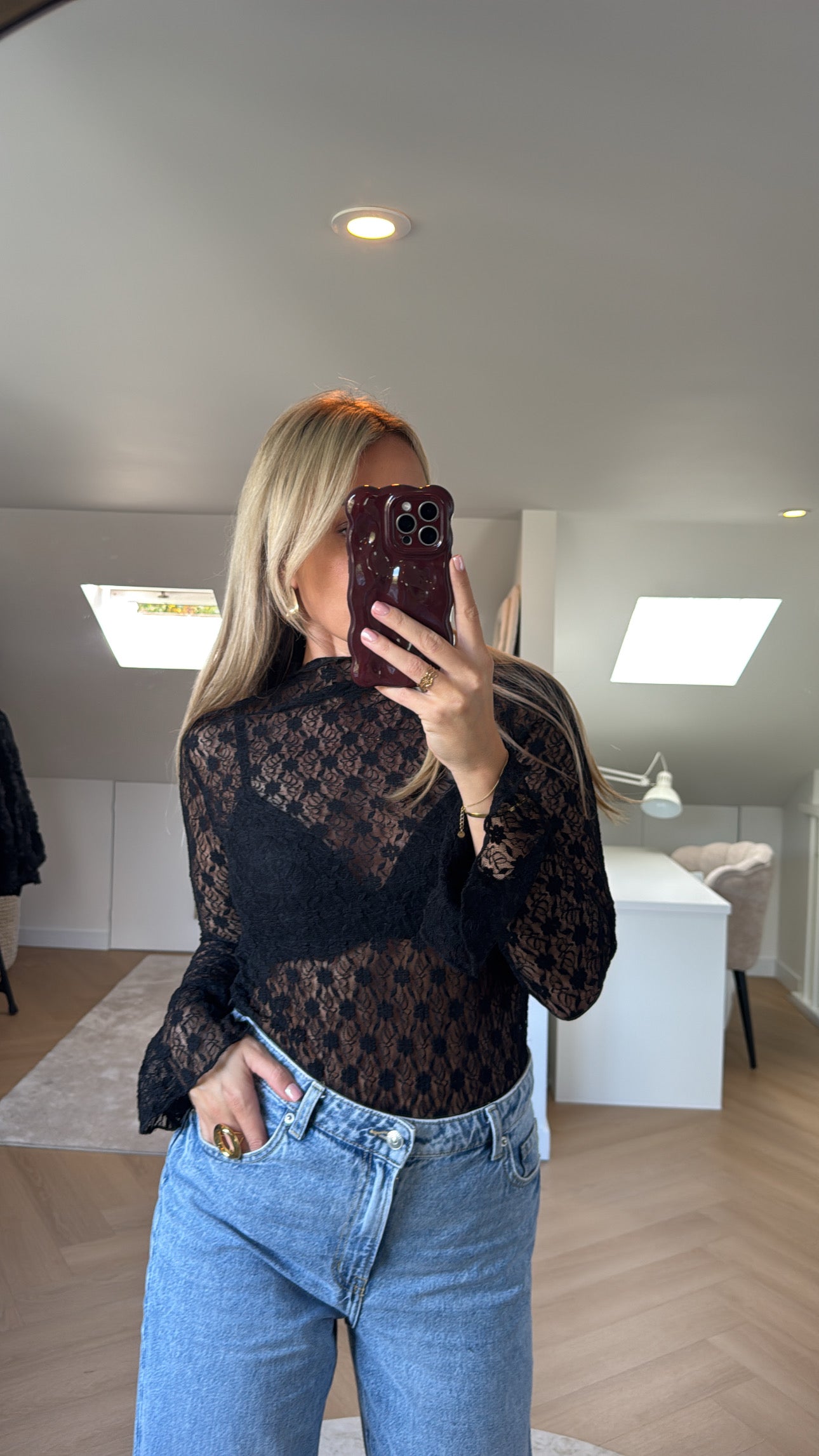 Lace top - Black