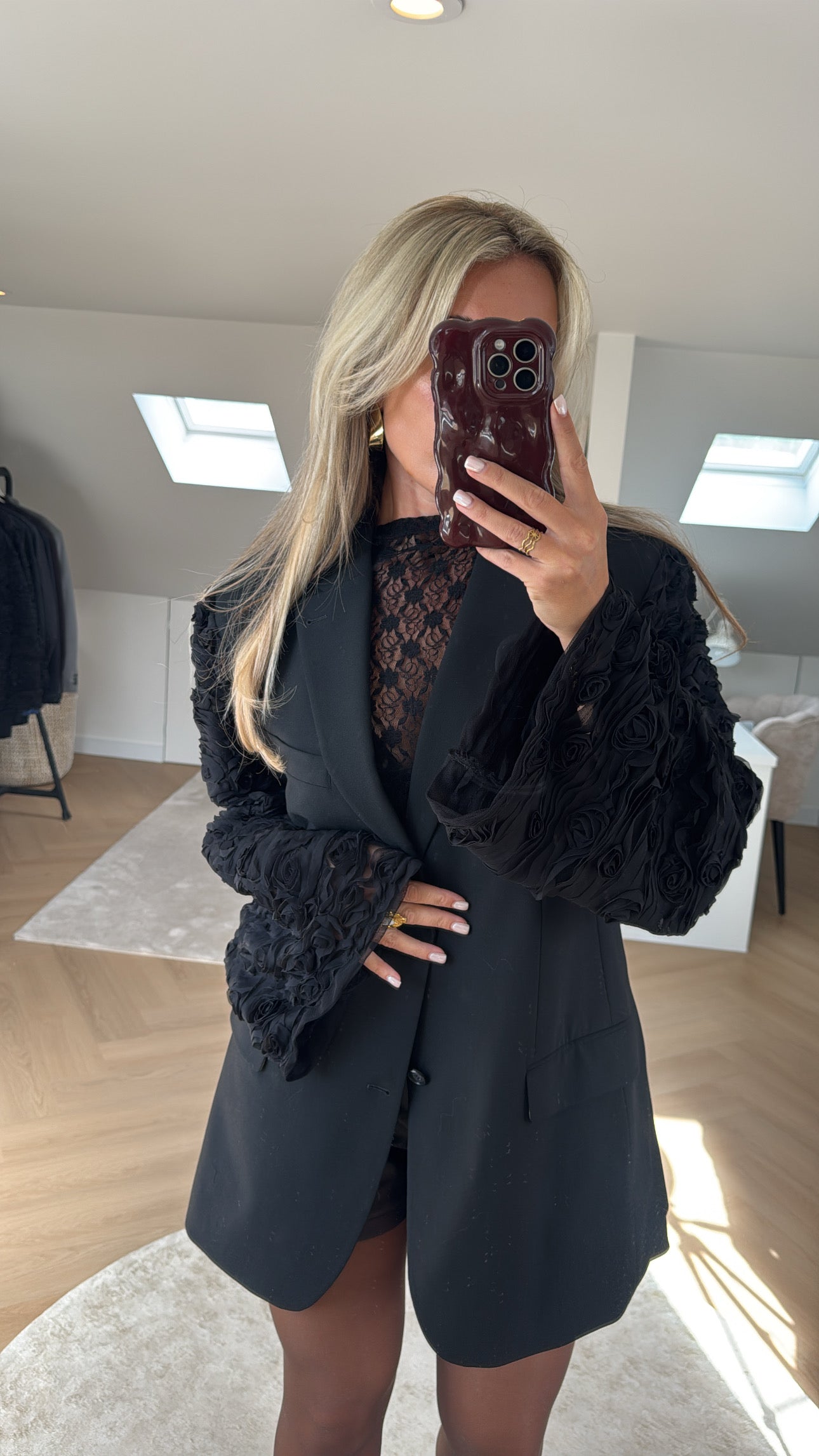 Black rose blazer