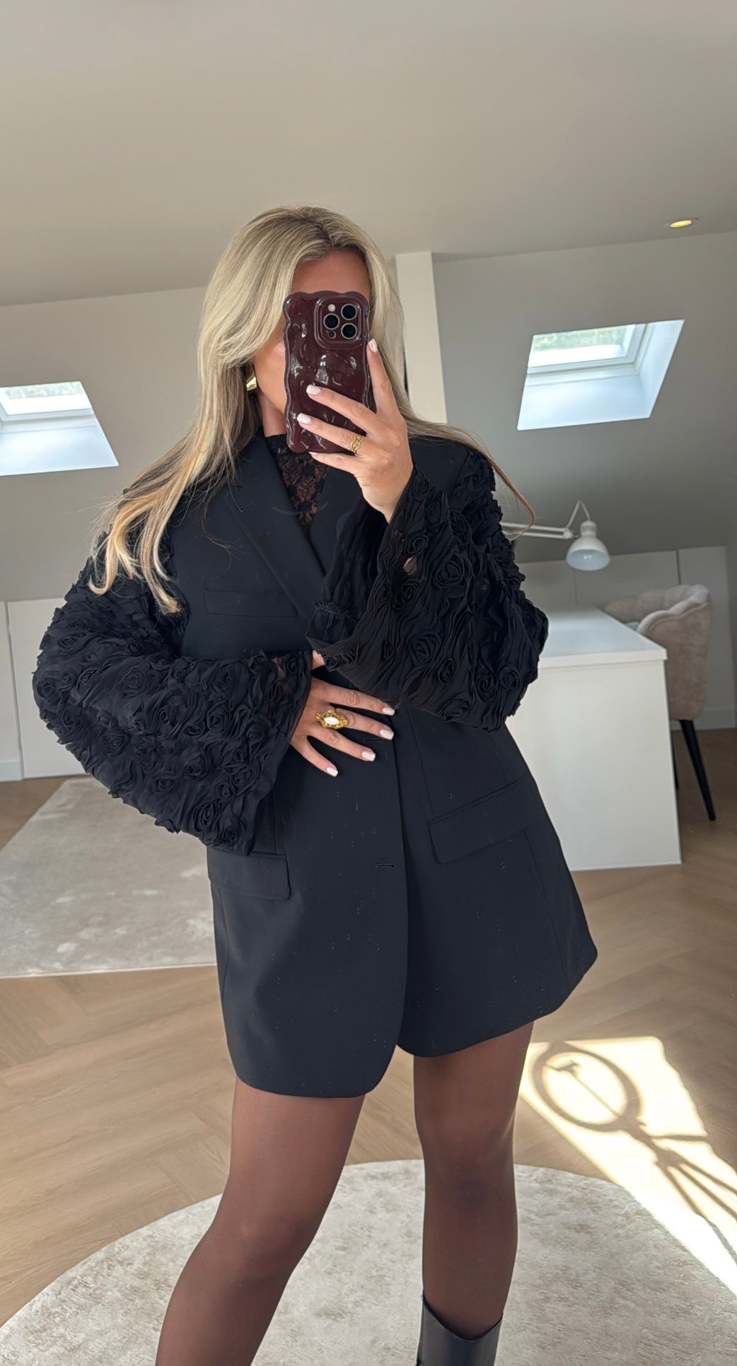 Black rose blazer