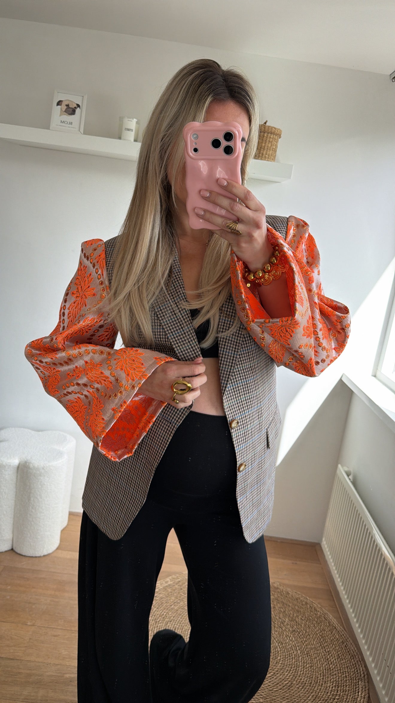 Royal queen blazer - checkred