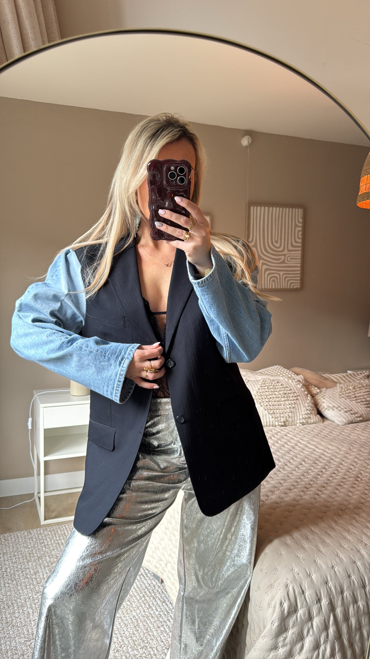 Light denim blazer - Blue