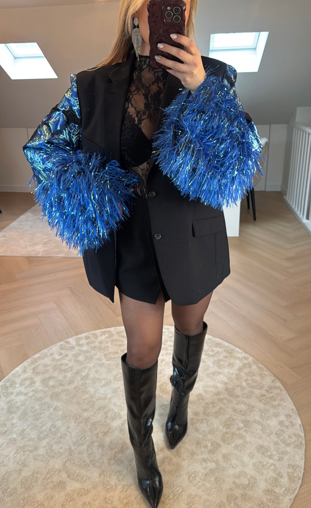 Blue pino blazer