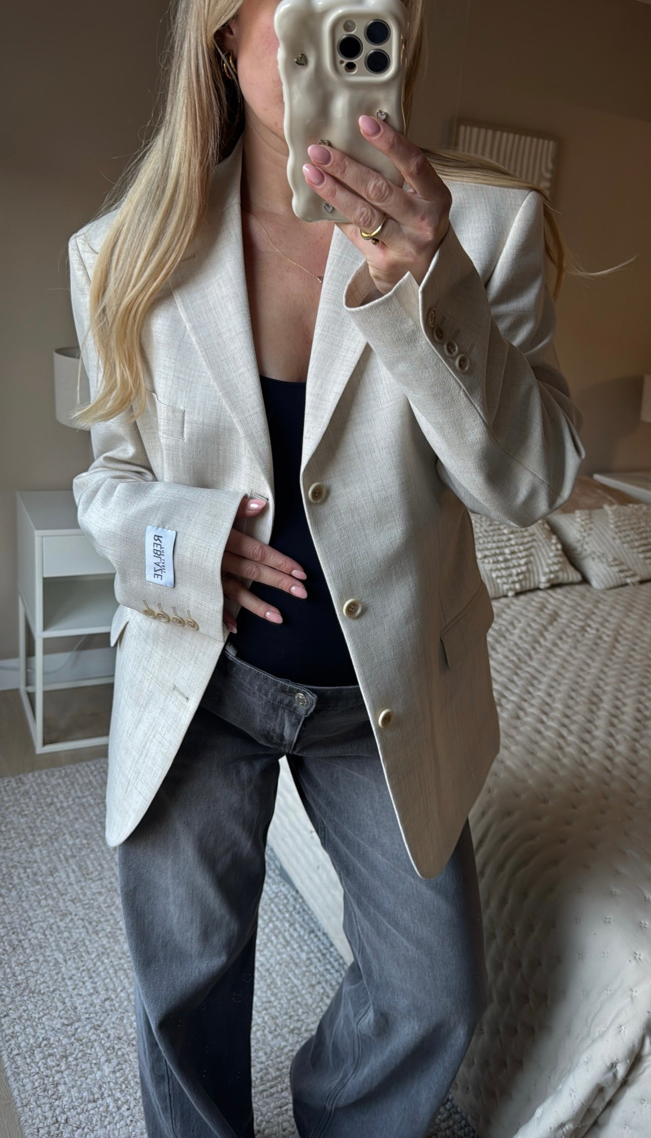 Taille blazer - beige