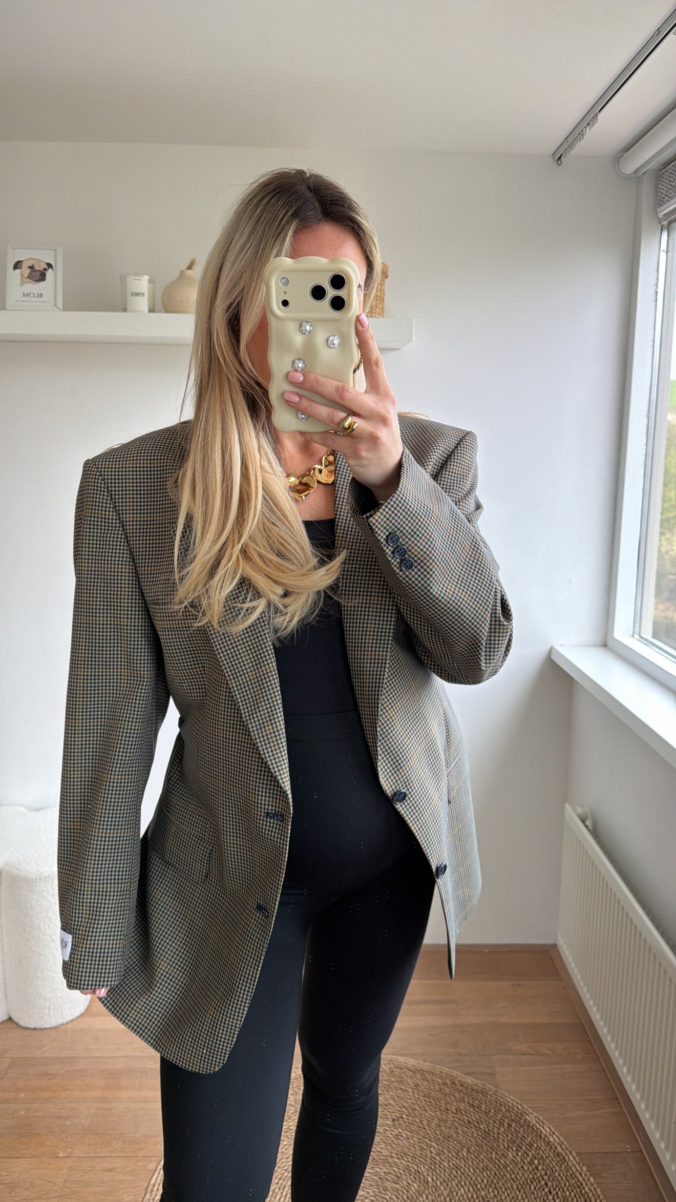 Taille blazer checkred