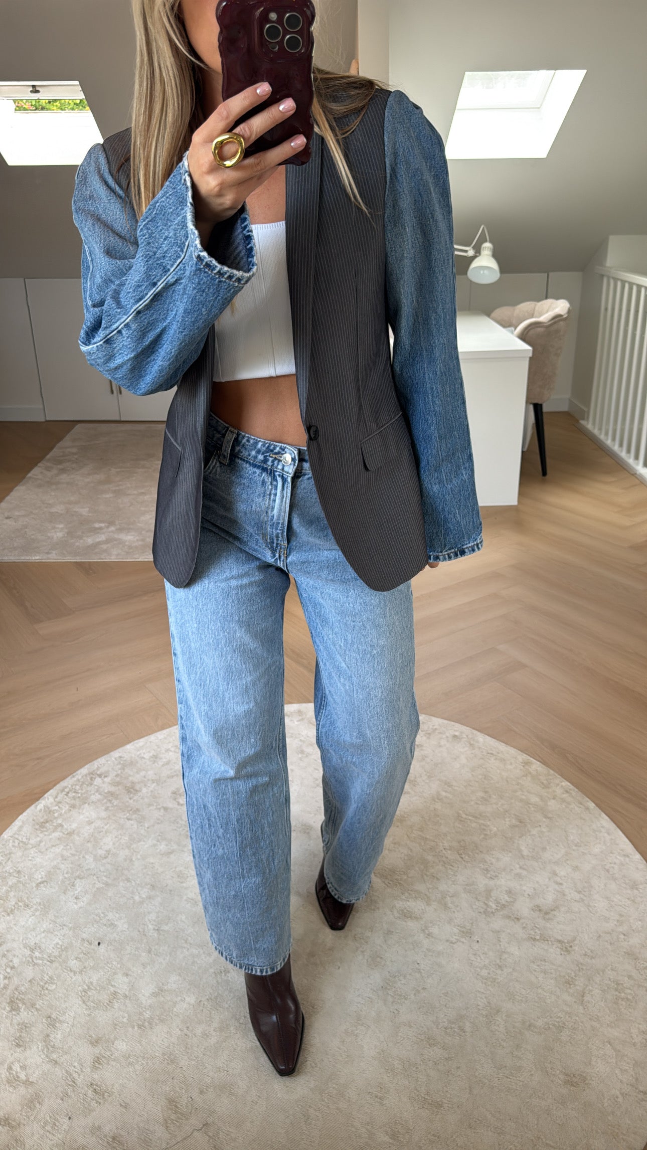 Denim blazer