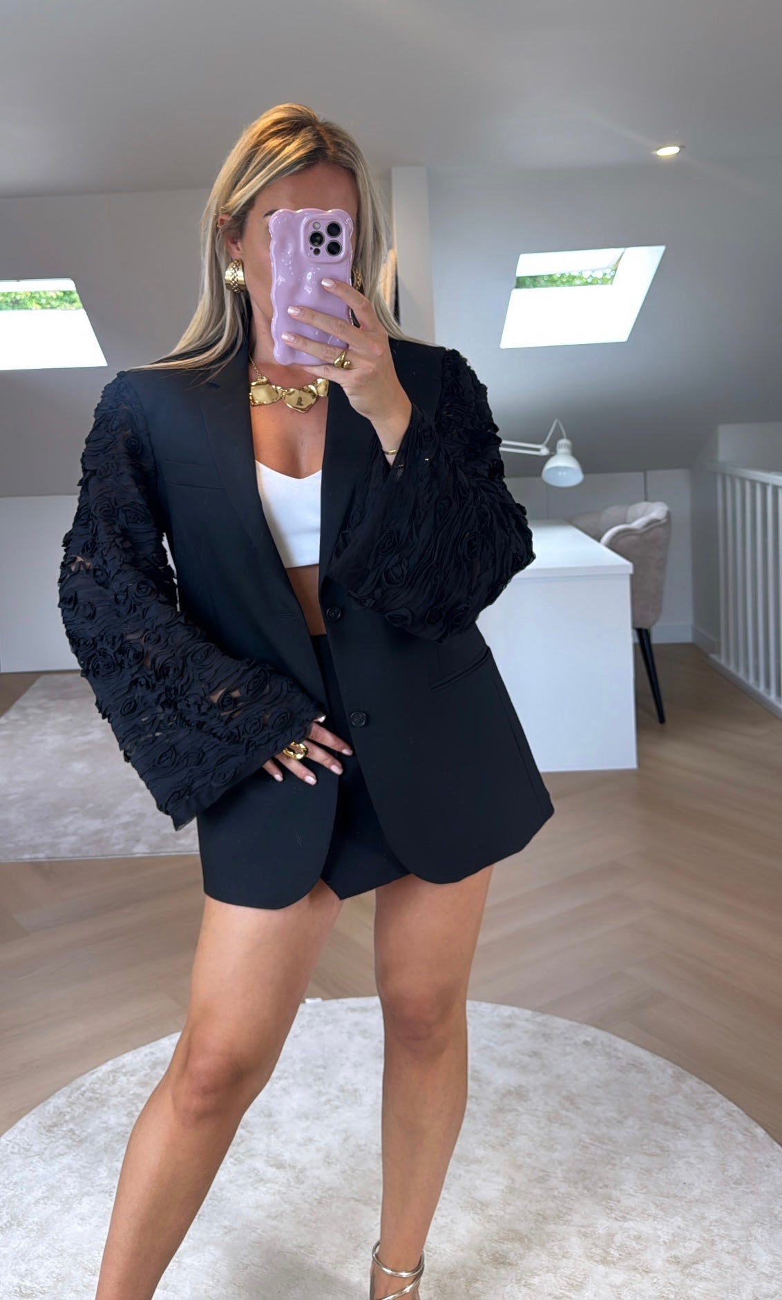 Black rose blazer