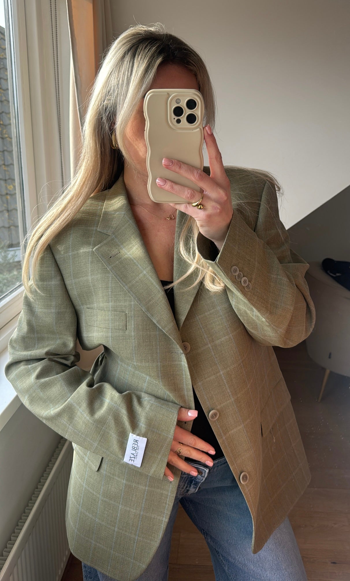 Taille blazer green