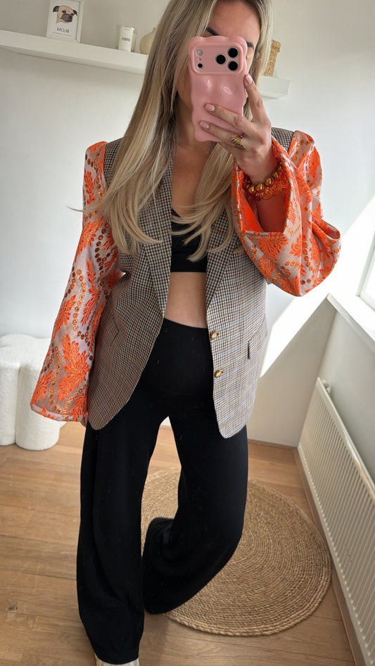 Royal queen blazer - checkred