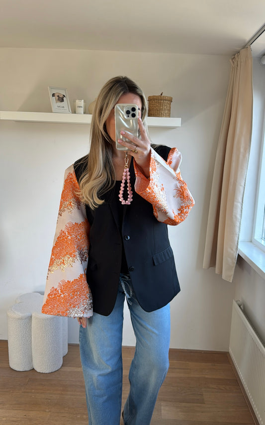Orange queen blazer