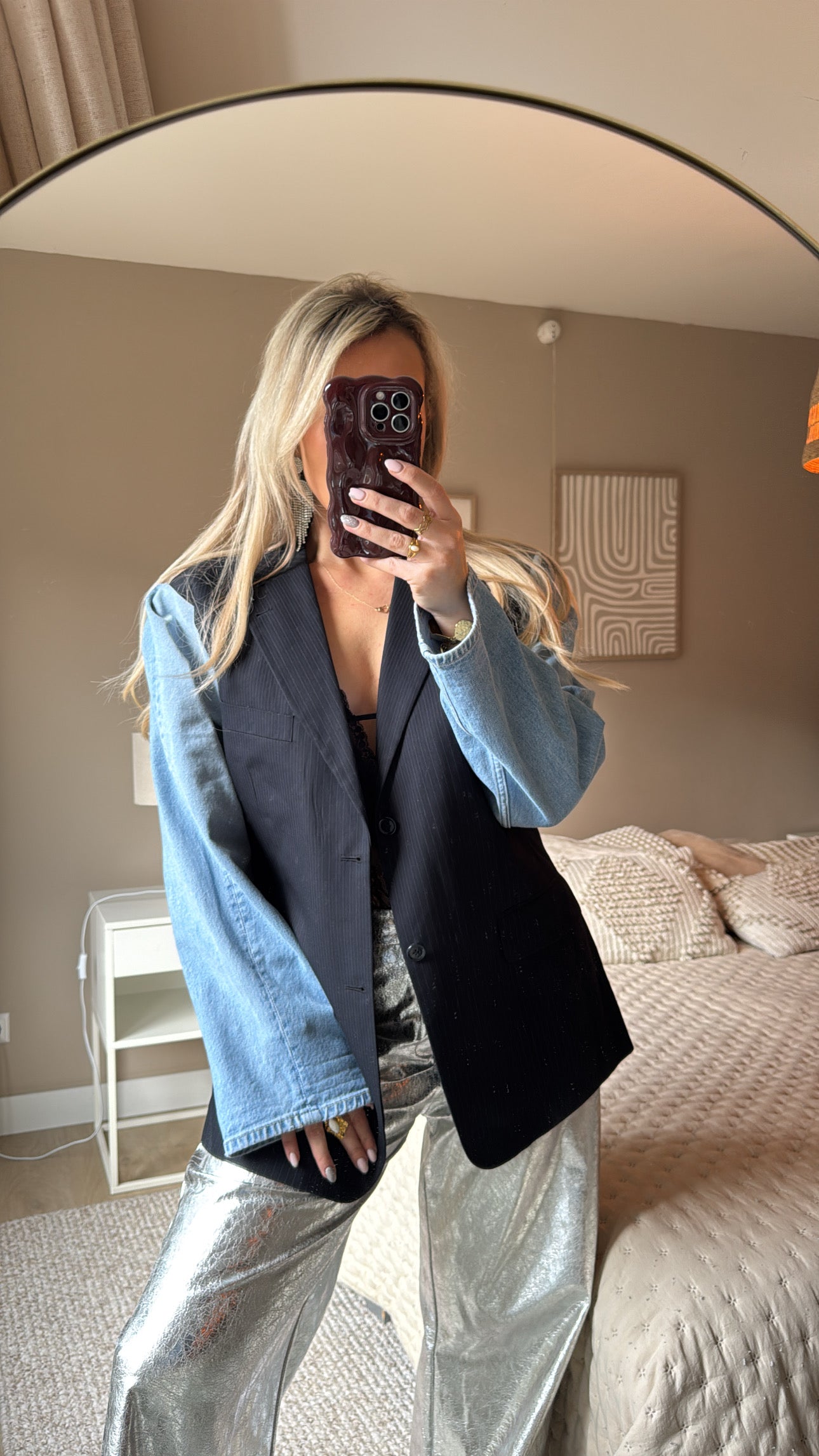 Light denim blazer - Blue