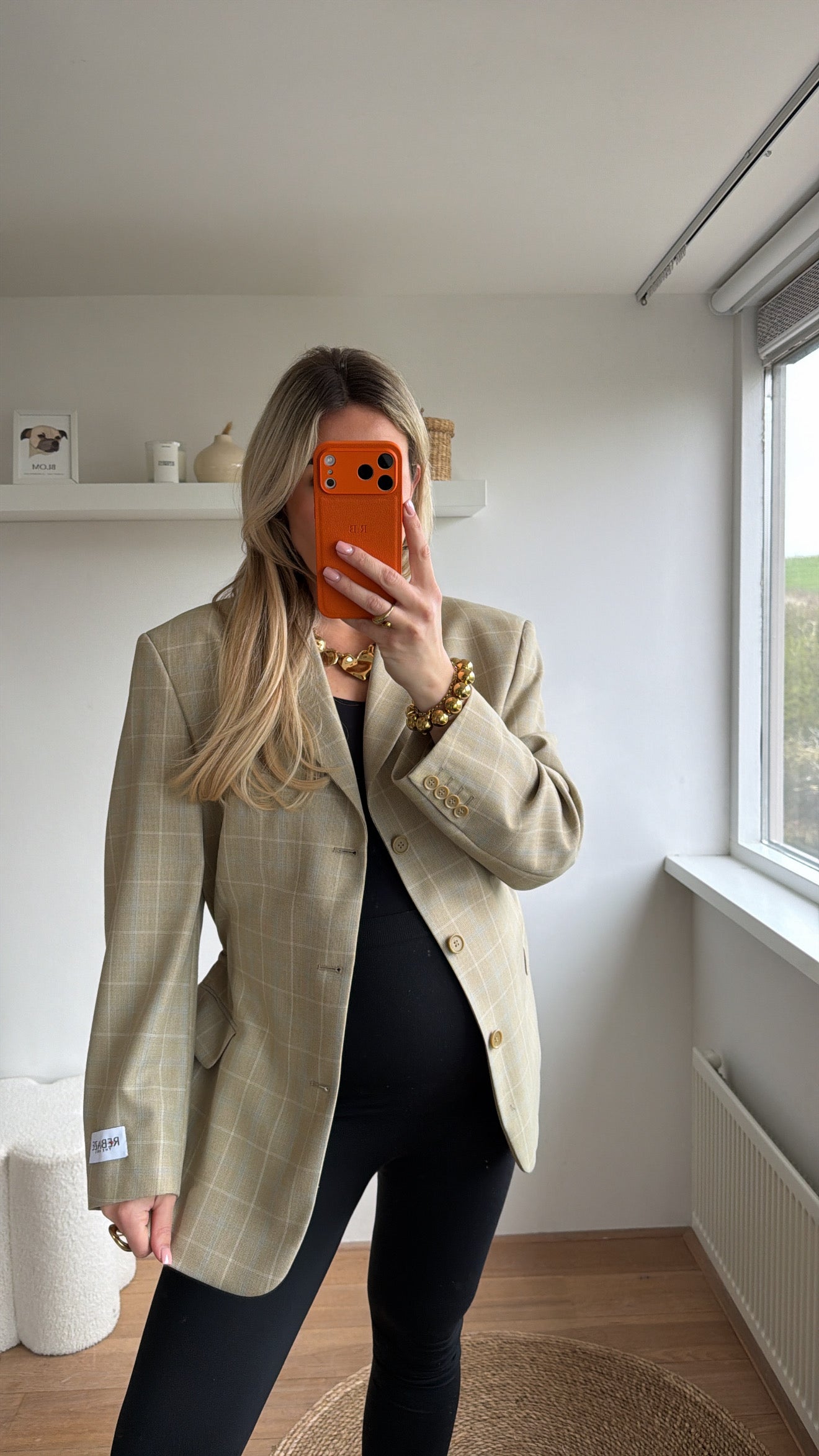 Taille blazer beige