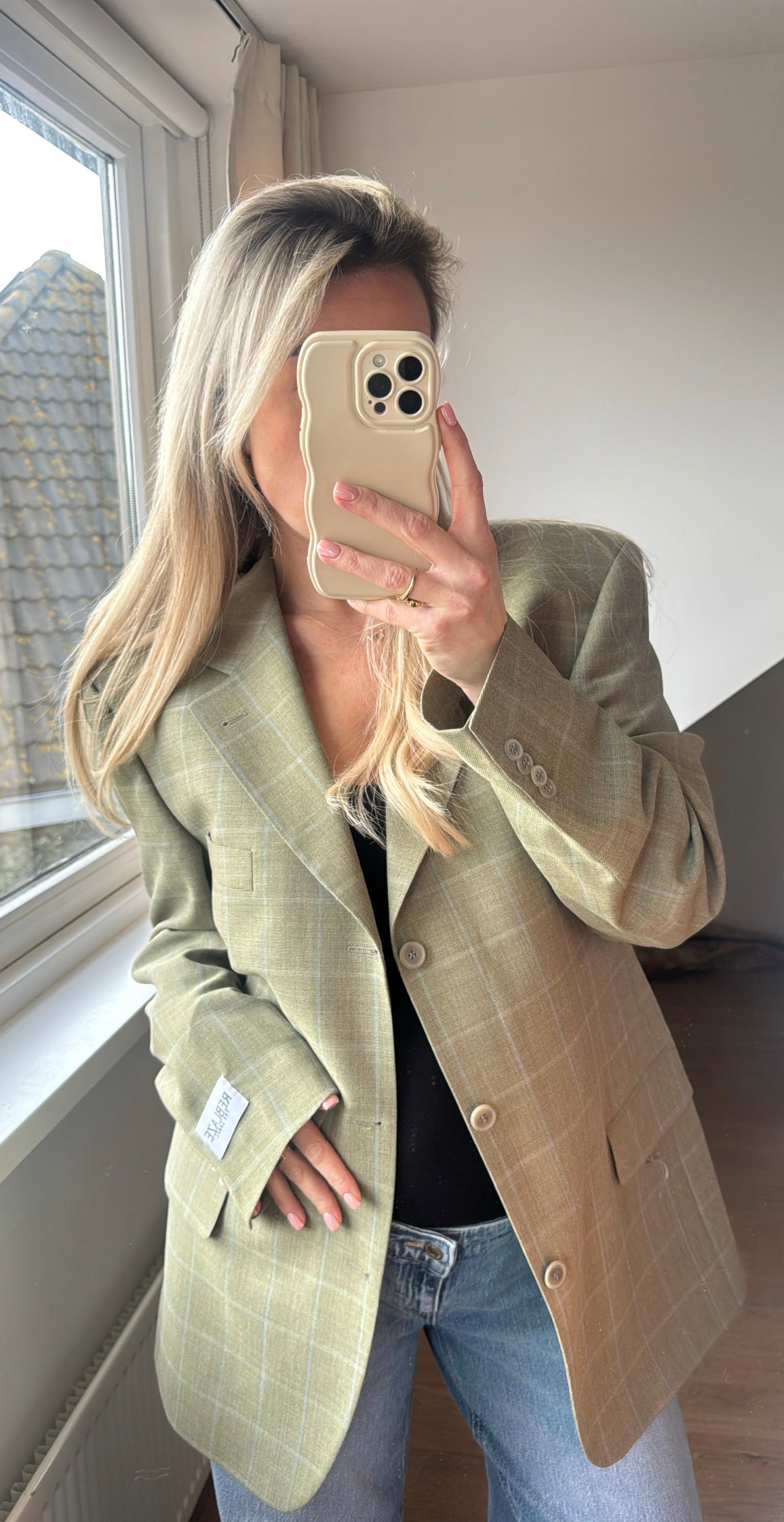 Taille blazer green