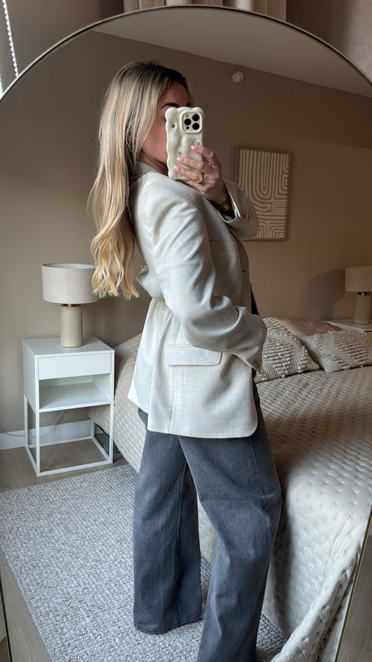 Taille blazer - beige