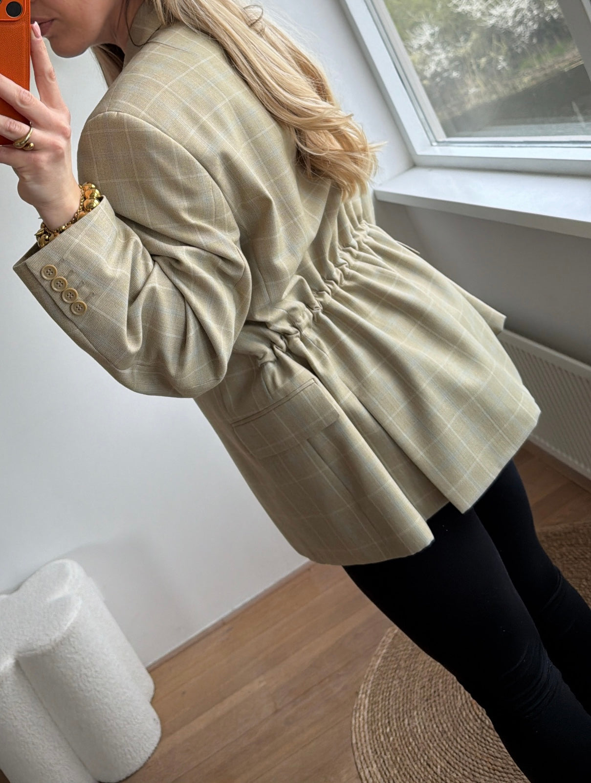 Taille blazer beige