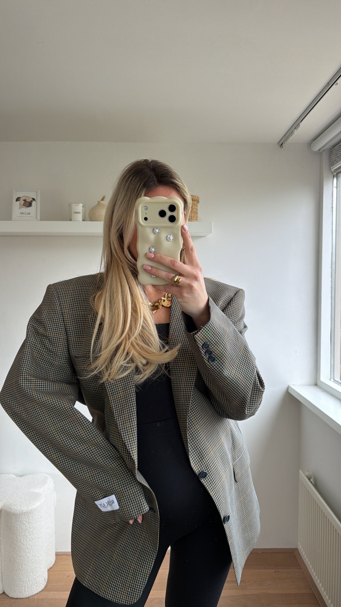 Taille blazer checkred