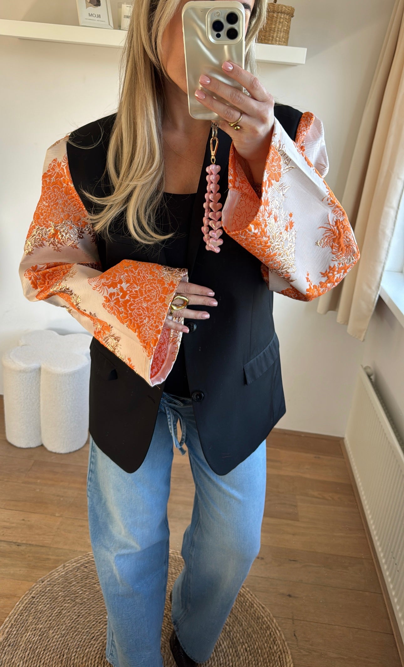Orange queen blazer