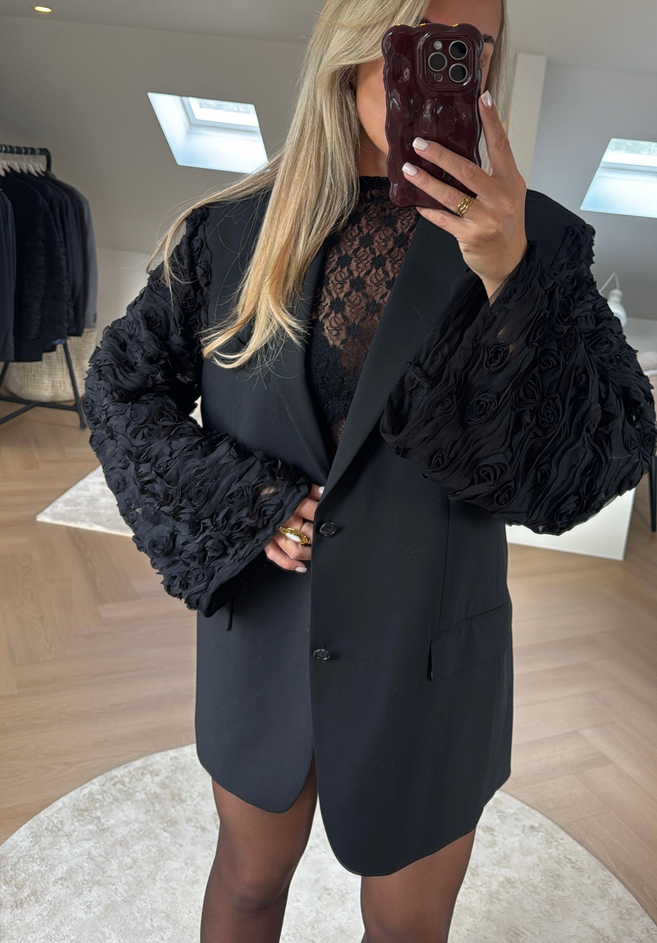 Black rose blazer
