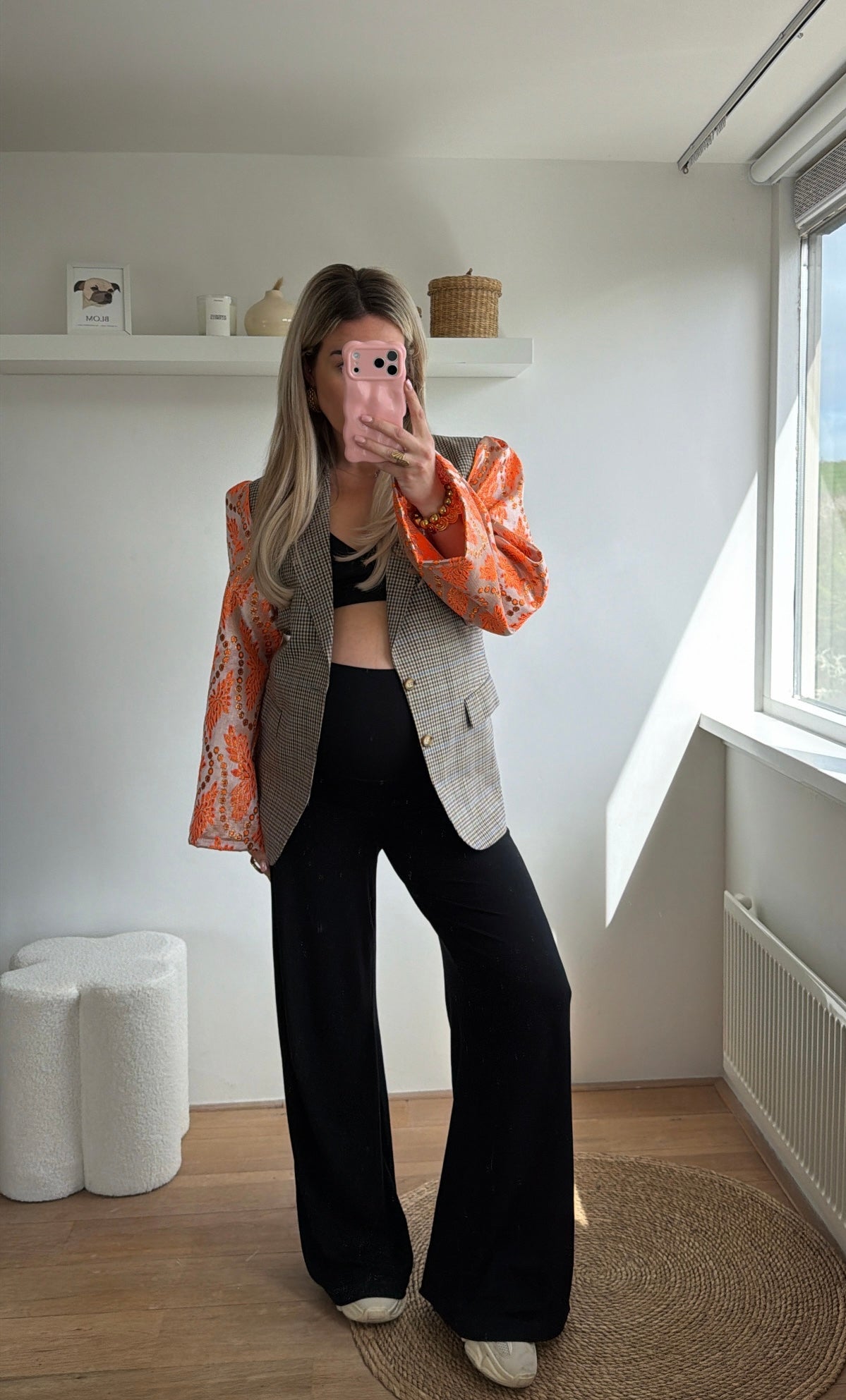 Royal queen blazer - checkred