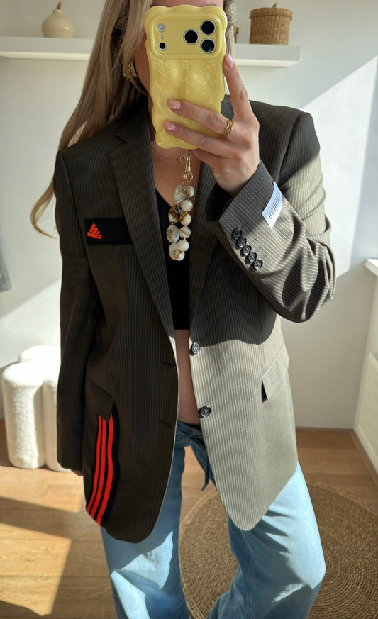 Reworked Adidas blazer - taupe