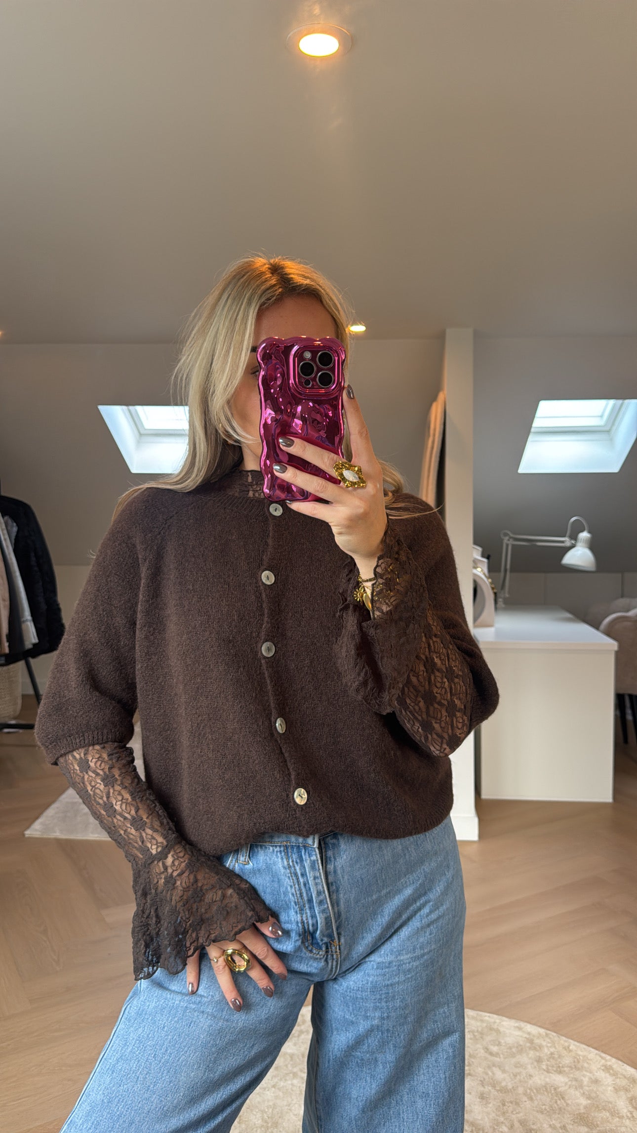 Bruin vestje - Ambika