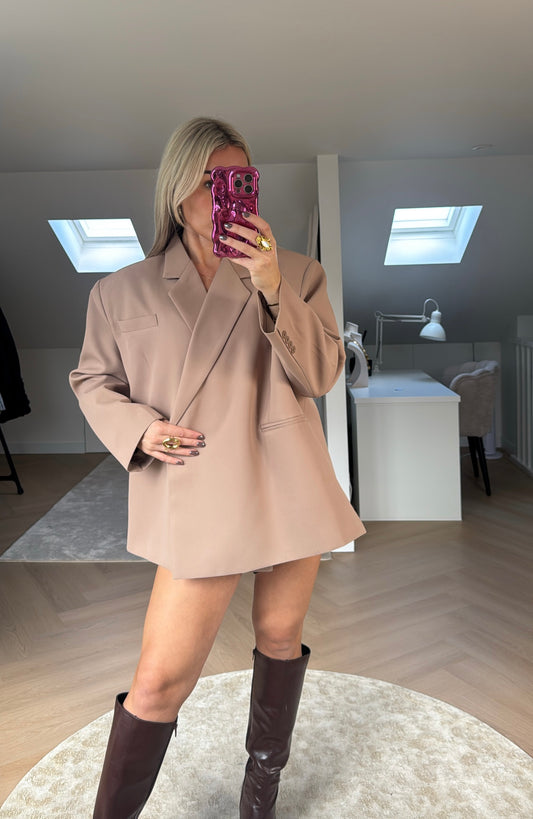 Basic oversized blazer - Camel