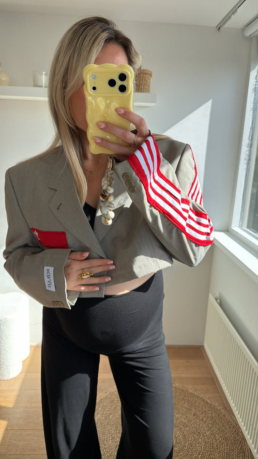 Cropped blazer Adidas - grey