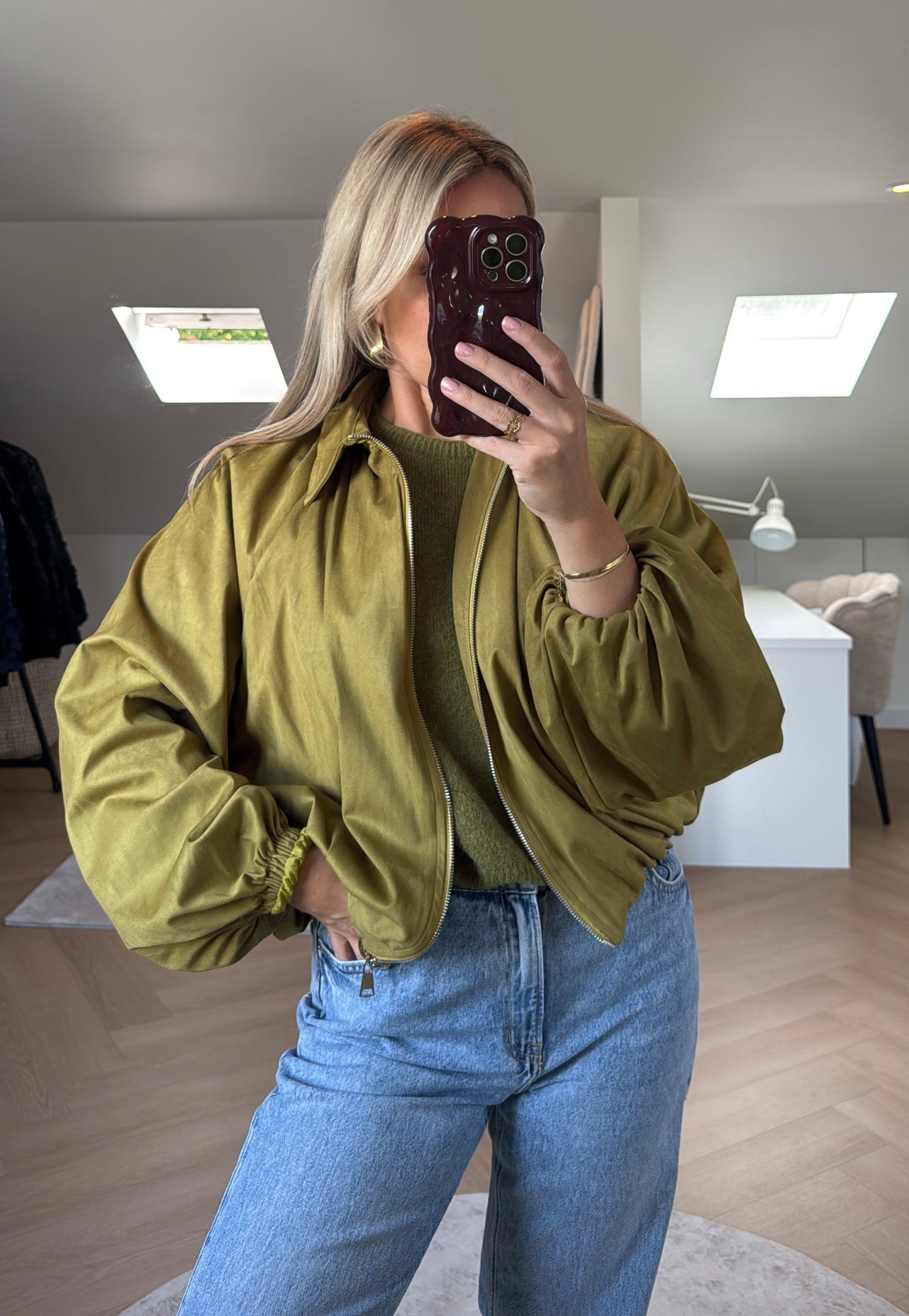 Oversized bomber - Lime